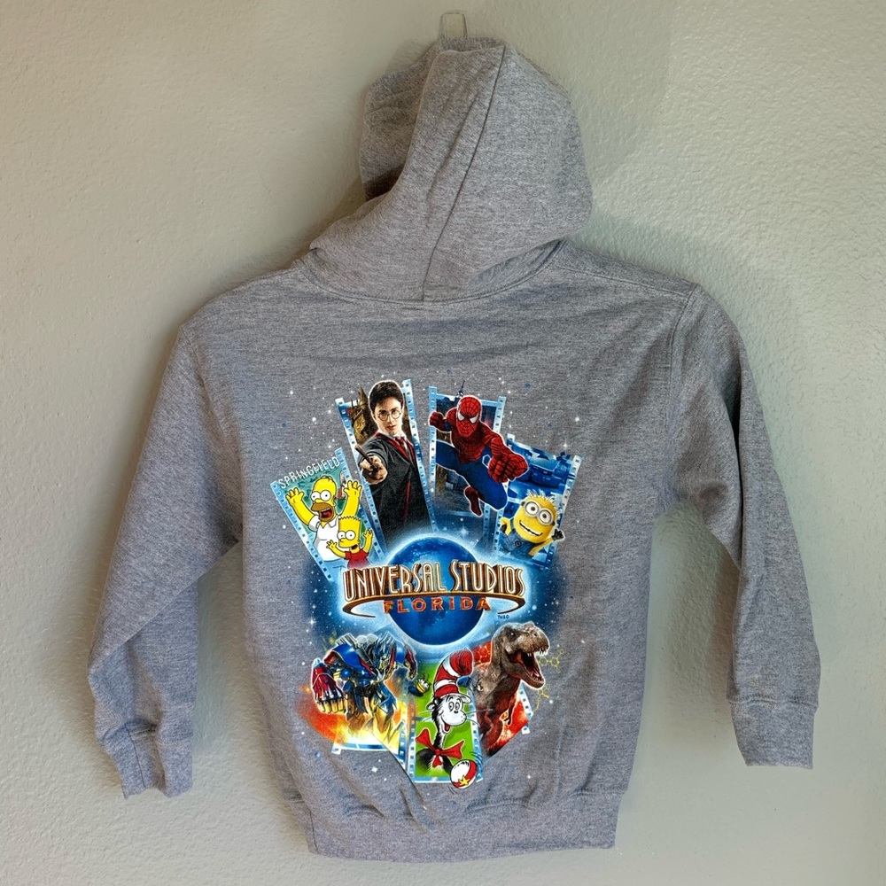 Universal Studios Youth XS Gray Hoodie